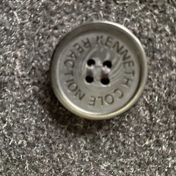 Kenneth Cole Reaction Mens Dk. Grey Double Breasted Wool Blend Pea Coat. Sz-M - Picture 7 of 16